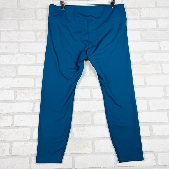 Vibrant Teal Size XXL Corsair Cropped Leggings Capris Teal with‎ inside pocket - Picture 8 of 8